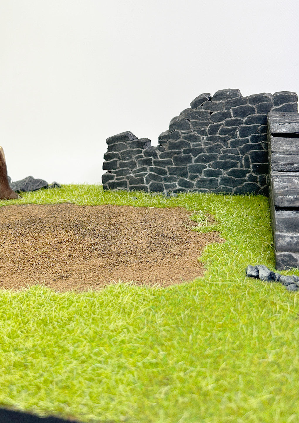 Field and Broken Wall