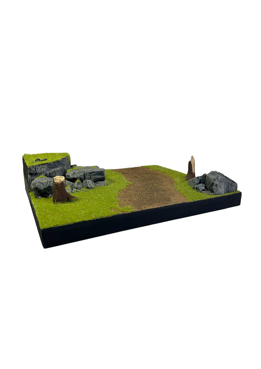 Field and Cliff face